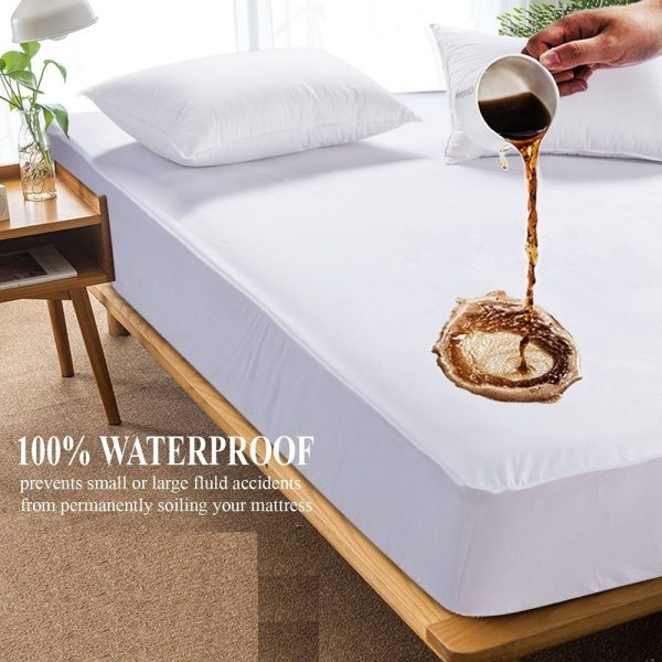 1002 Waterproof 100% Polyester Knitted Mattress Cover