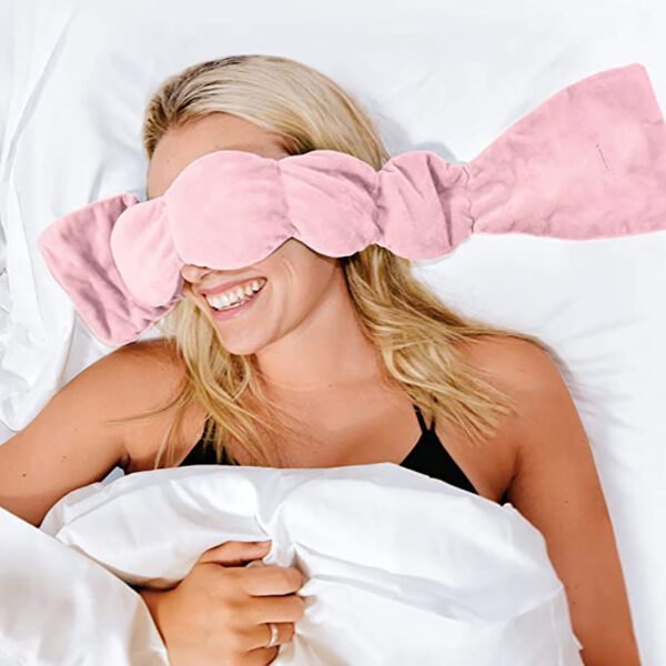 Custom Weighted Sleeping Mask with logo Embroidery